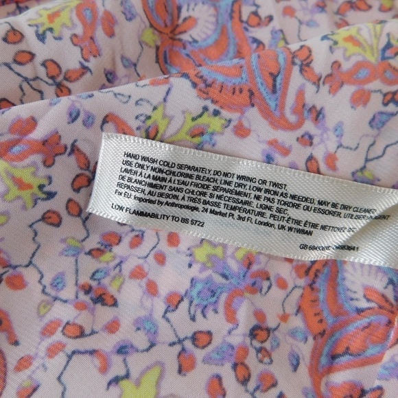 NWT!! Anthropologie FLOREAT Juniper Sleep Romper Floral Lace Paisley Lacey Small - Picture 14 of 15